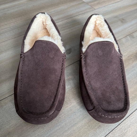 NWOT UGG Men's Ascot Slipper Shoe Exppresso Bean Brown Size 10 - Picture 2 of 7